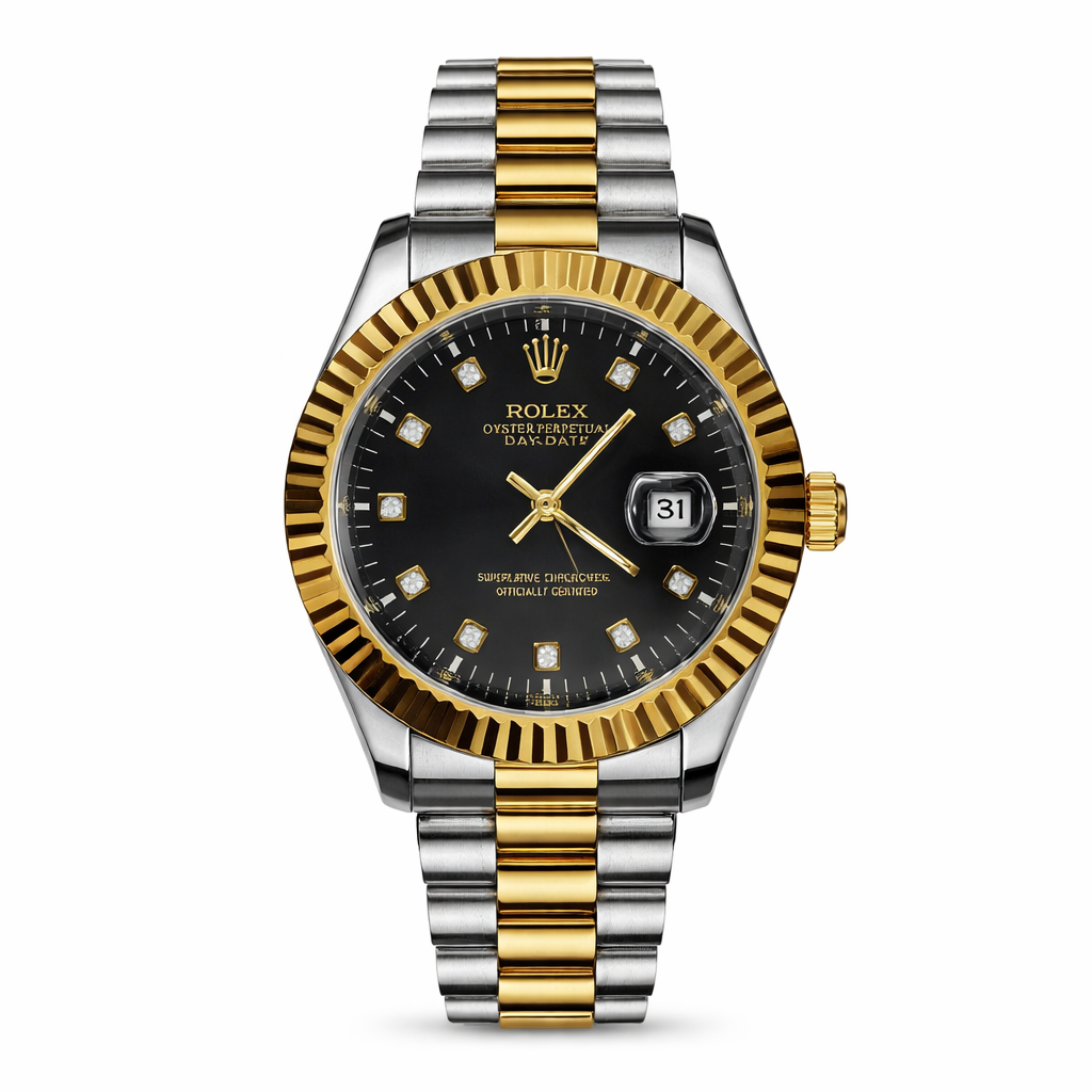 ROLEX Datejust Black & Gold