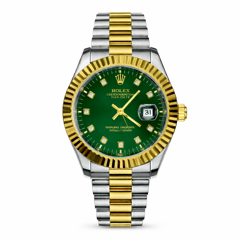 ROLEX Datejust Green & Gold