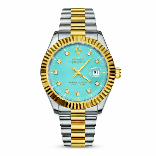 ROLEX Datejust Tiffany & Gold
