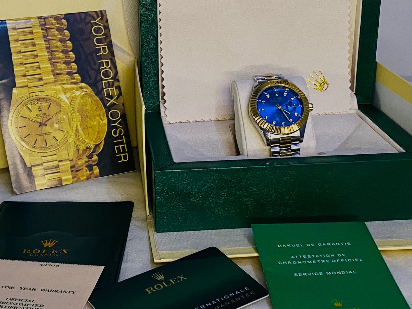 ROLEX Datejust Blue & Gold